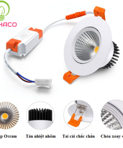 Alternative view of Đèn LED Downlight âm trần 7W COB AThaco