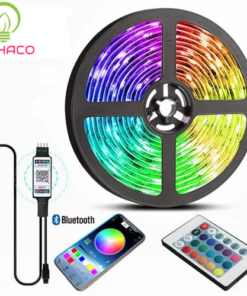 Led dây đổi màu bằng App điện thoại cuộn 5 mét nháy theo nhạc