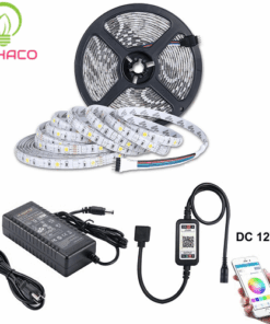Alternative view of Led dây đổi màu bằng App điện thoại cuộn 5 mét nháy theo nhạc