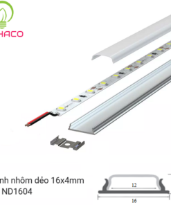 Alternative view of Thanh nhôm uốn cong LED Profile 1604