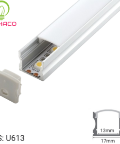 Thanh nhôm chữ U 613 LED Profile