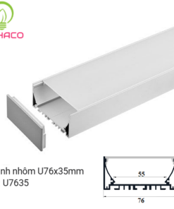 Thanh nhôm chữ U 7635 LED Profile