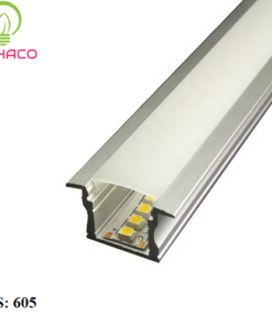 Đèn LED thanh nhôm Profile âm 605
