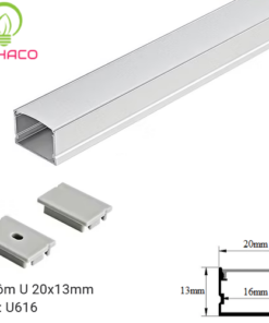 Thanh nhôm chữ U 616 LED Profile