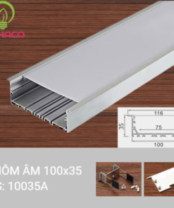 Đèn LED thanh nhôm âm trần 10035A