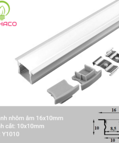 Đèn LED thanh nhôm Profile âm 1010
