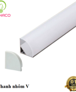 Thanh nhôm lắp đèn LED chữ V gắn góc