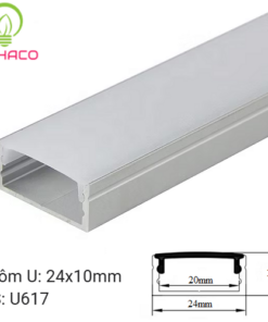 Thanh nhôm chữ U 617 LED Profile
